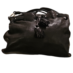 Sigrid Olsen black leather bag excellent condition